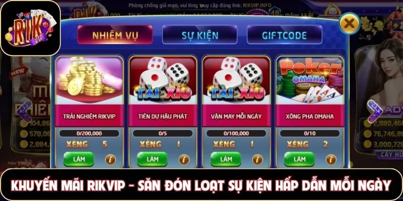 Khuyến mãi Rikvip